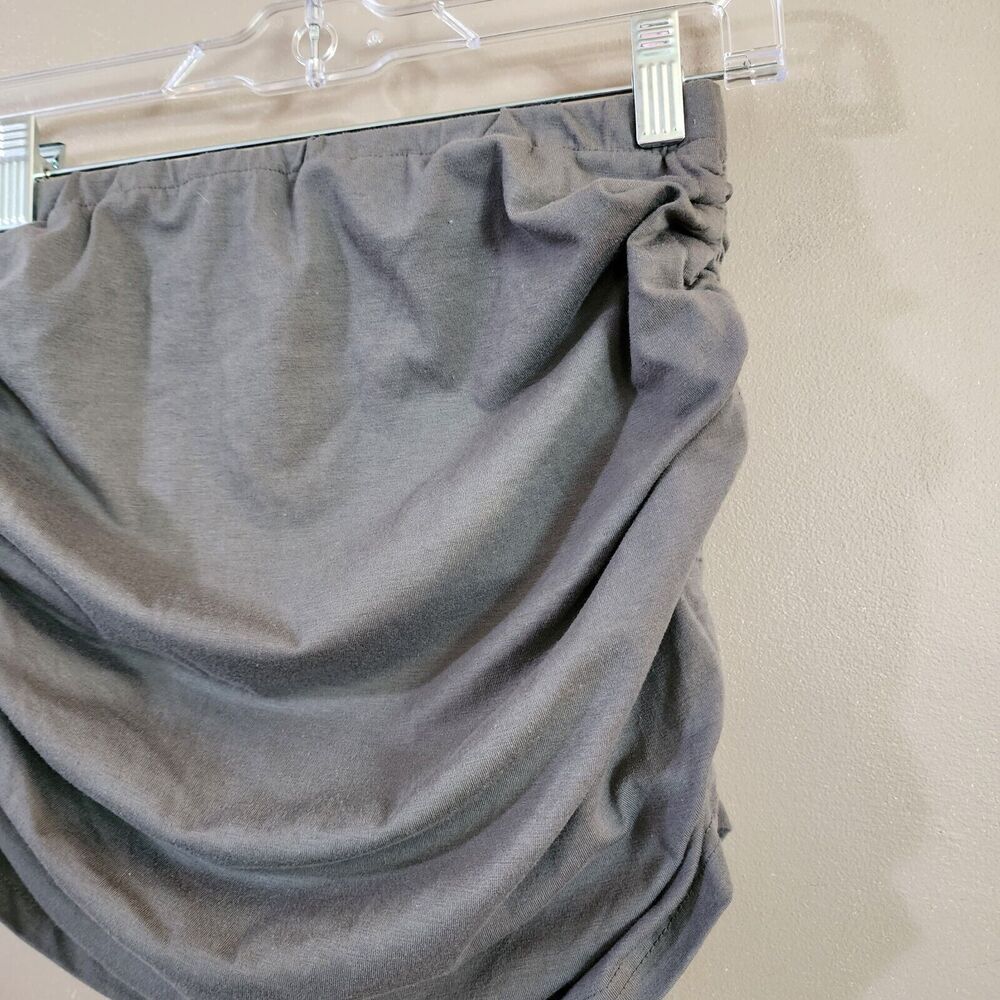 Set of 2 Romwe Womens Strapless Tube Tops Size M S Purple Gray Ruched Sides - Picture 10 of 14
